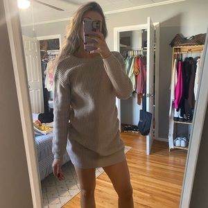 Lulus dusty rosy sweater dress